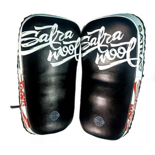 SATRAA - MICROFIBER CURVED KICK PADS (MADE TO ORDER ONLY)